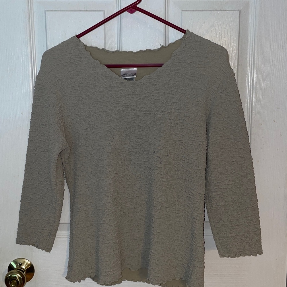Haystacks Surreal Textured elegant and chic  Top Womens Size M